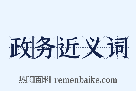 政务近义词是什么意思的图片